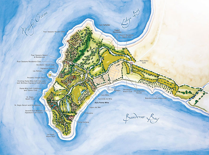 Punta De Mita Map Punta Mita Villa Rentals | Vacation Rentals | My Favorite Villas